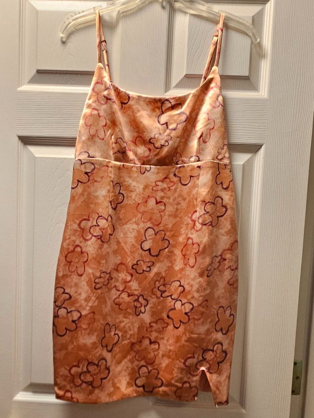 wild fable pink floral satin mini dress